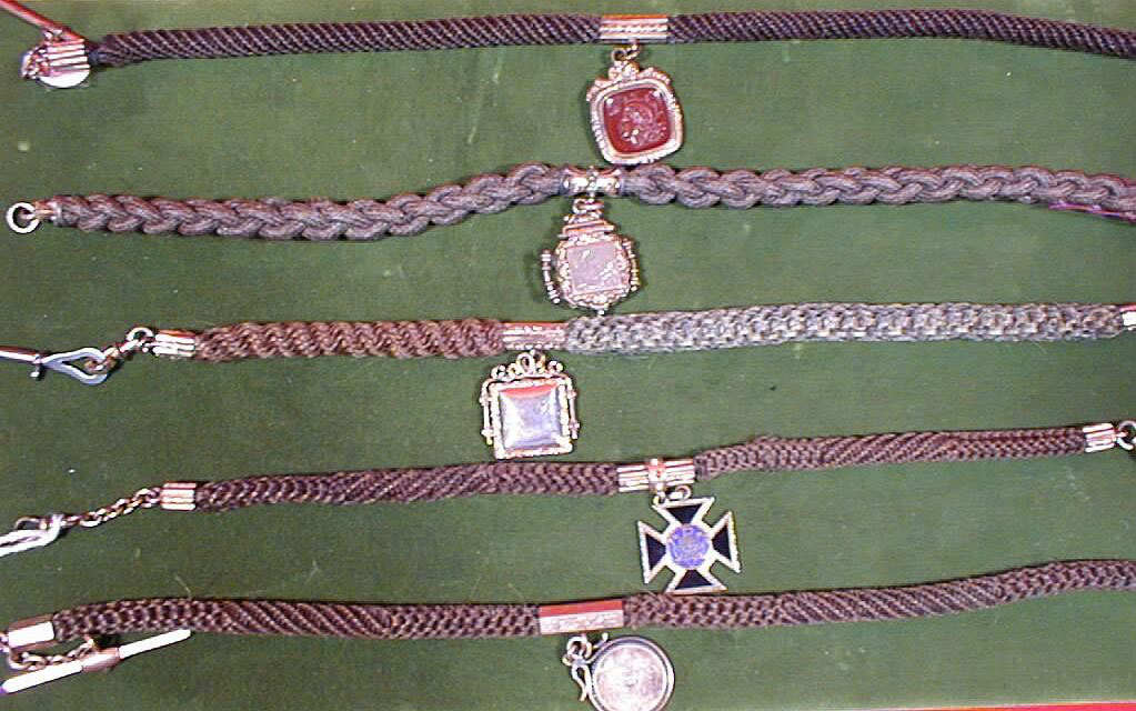 Civil War Period  Jewelry - An Assortment of Watch Chains