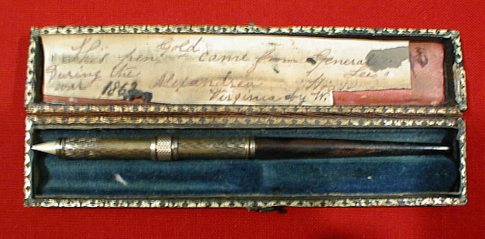Robert E. Lee's Pen in Signed Case